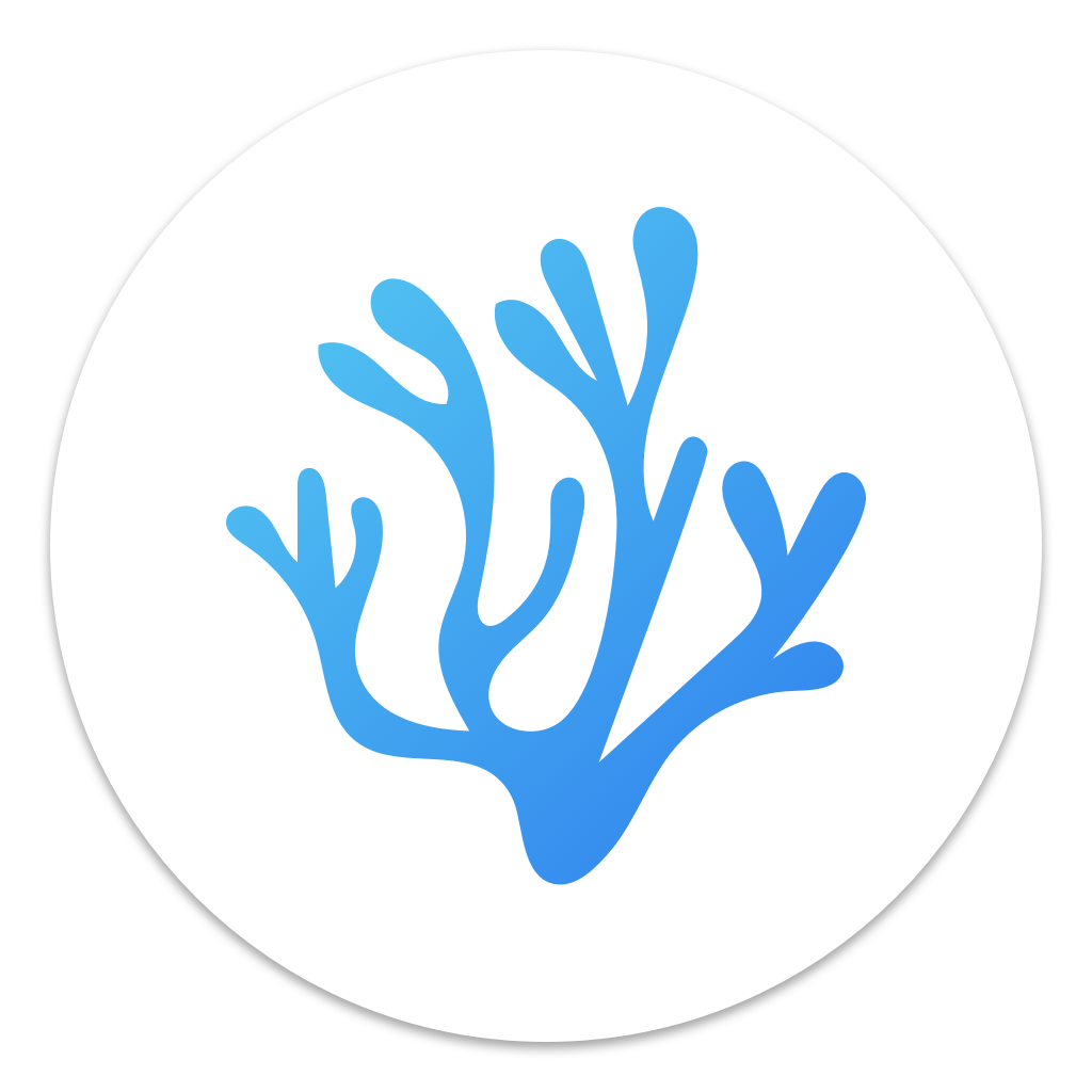 A blue algue/coral-like shape, the logo of
										  VSCodium Integrated Development Environment application.
